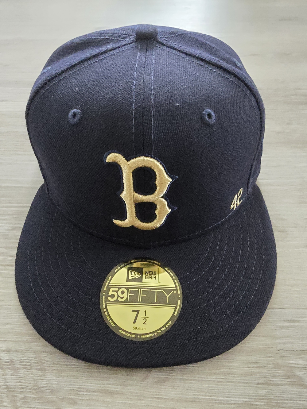 New Era Men’s Black and Gold 59FIFTY Fitted Cap
